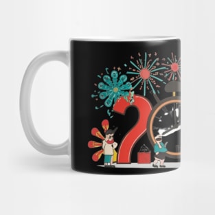 New Year's Countdown Bash, New Year, celebration, countdown, fireworks, party, joy, holiday, festive, clock, cheer Mug